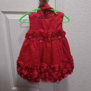 Red formal dress